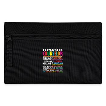 School Counselor You are especially loved - Pencil Case - black - Front