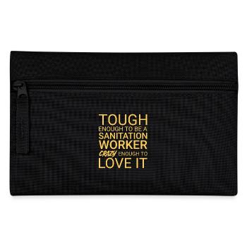 Sanitation worker Crazy - Pencil Case - black - Front