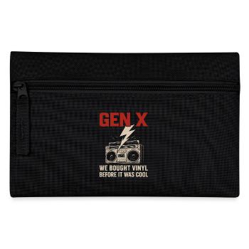Gen X - Wir Kauften Vinyl Bevor Es Cool War - Federtasche - Schwarz - Vorne