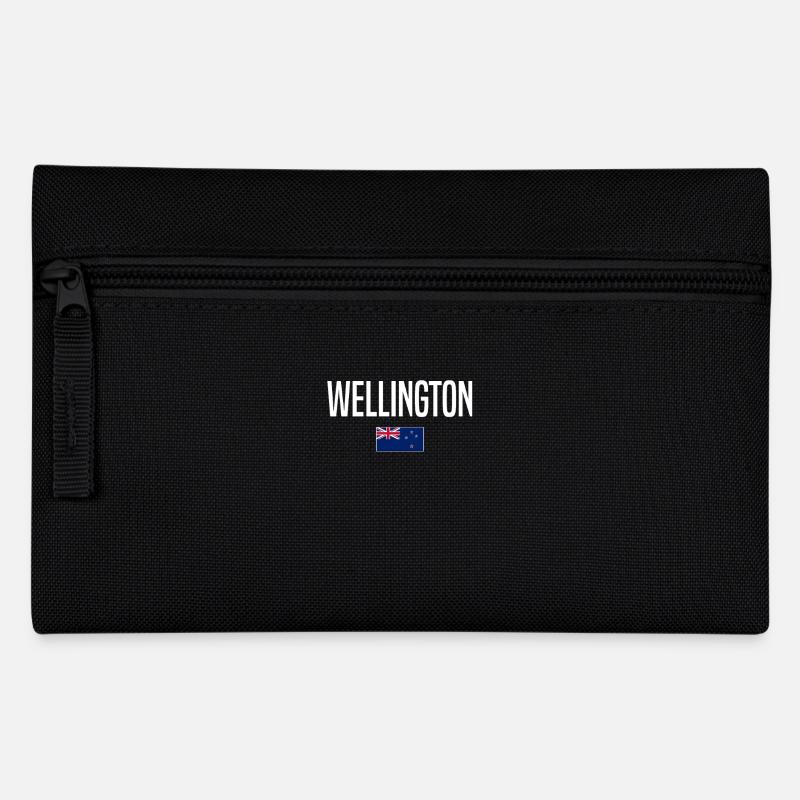 Wellington, New Zealand - Pencil Case - black