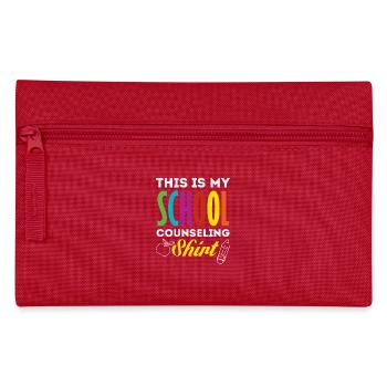 Das Ist Mein Schulberater Shirt - Federtasche - Rot - Vorne