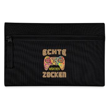 Zocken Gamer Gaming Zocker Controller Videospiele - Federtasche - Schwarz - Vorne