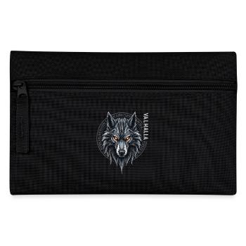 Conception de la rune du loup nordique Valhalla - Trousse - noir - Devant