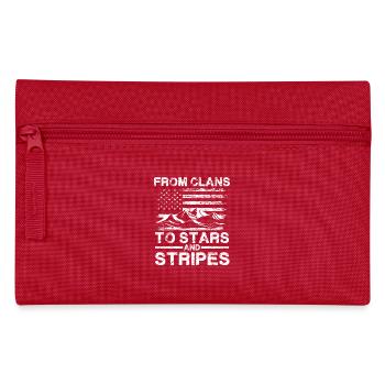 Von Clans Zu Stars Und Streifen - Patriotische - Federtasche - Rot - Vorne