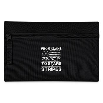 From Clans To Stars And Stripes - Patriotic - Pencil Case - black - Front
