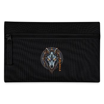 Conception de la rune du loup nordique Valhalla - Trousse - noir - Devant