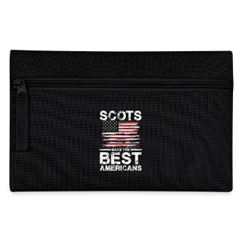 Scots Make The Best Americans Flag Pride - Pencil Case - black - Front