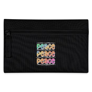 Peace - Pencil Case - black - Front