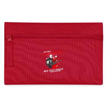 Paintball - Federtasche - Rot - Vorne