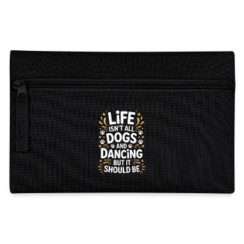 Tanzen Spruch Hunde Tanz Lustig Tanzen Geschenk - Federtasche - Schwarz - Vorne