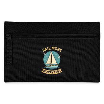Naviguez plus Souciez moins Capitaine Voilier Nautique - Trousse - noir - Devant