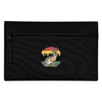 Retro Jackalope - Federtasche - Schwarz - Vorne