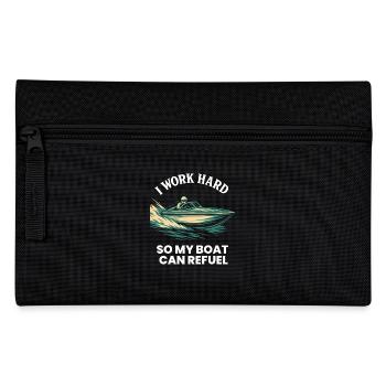 Je travaille dur pour ravitailler mon bateau Capitaine - Trousse - noir - Devant
