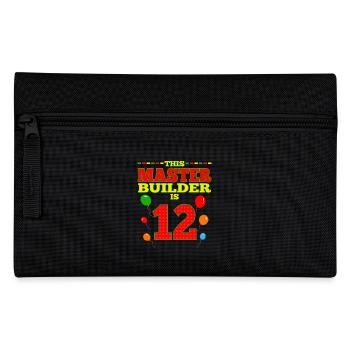 Master Builder 12 Years Old Block Building 12th - Pencil Case - black - Front
