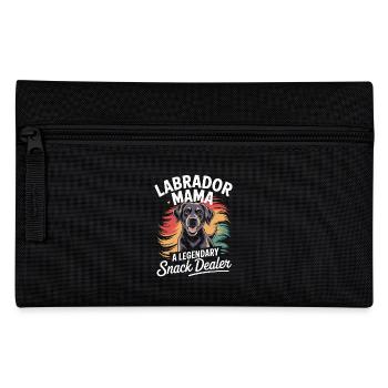Labrador Mama Mama, Legendärer Snack-Dealer - Federtasche - Schwarz - Vorne