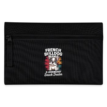 Maman bouledogue français, marchande de snacks légendaire - Trousse - noir - Devant