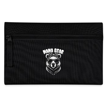 Mama Bear - Muttertag - Geschenk - Federtasche - Schwarz - Vorne