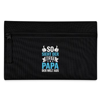 So Sieht Der Beste Papa Der Welt Aus - Federtasche - Schwarz - Vorne