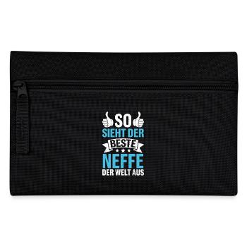 So Sieht Der Beste Neffe Der Welt Aus - Federtasche - Schwarz - Vorne