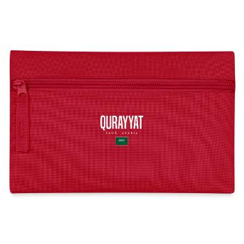 Qurayyat, Saudi Arabia - Pencil Case - red - Front