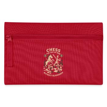 Chess Art Design Dicton Drôle Pour Jeu De Société - Trousse - rouge - Devant