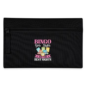 Bingo Card Perfect for Game Nights Women - Pencil Case - black - Front