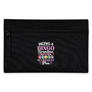Bingo Granny Gambling Real Bingo Fans Retirement - Pencil Case - black - Front