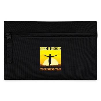 Running Rise & Shine Marathon Runner Gift - Pencil Case - black - Front