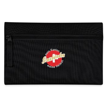 Meine Heimat Graubuanden Geschenk - Federtasche - Schwarz - Vorne