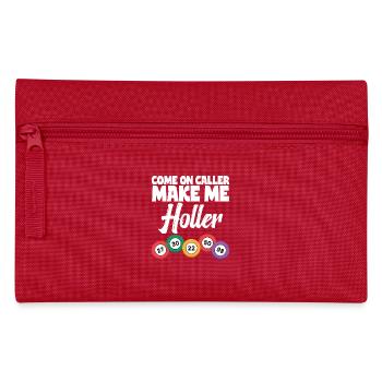 Bingo Party Funny Bingo Balls Design Bingo Luck - Pencil Case - red - Front