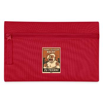 Yéti avec un gâteau sur le visage lors d’une fête - Trousse - rouge - Devant