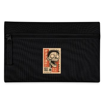 Zombie stamp with Japanese text decoration - Pencil Case - black - Front