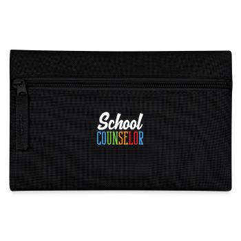 School Counselor Colorful Design - Pencil Case - black - Front