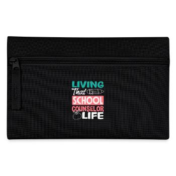 Live the school counselor's life - Pencil Case - black - Front