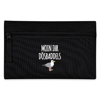 Moin Ihr Dösbaddels - Federtasche - Schwarz - Vorne