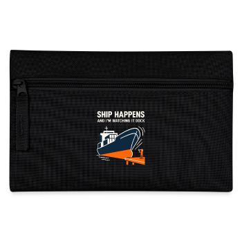 Ship vision device Container ship Cargo ship - Pencil Case - black - Front