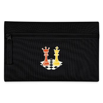 Chess Player Board Game Men Women - Pencil Case - black - Front