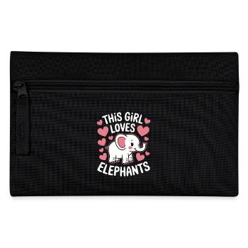 Elephant Saying Africa Funny Elephant Gift - Pencil Case - black - Front