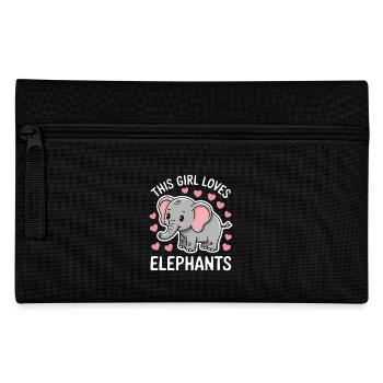 Elephant Saying Africa Funny Elephant Gift - Pencil Case - black - Front