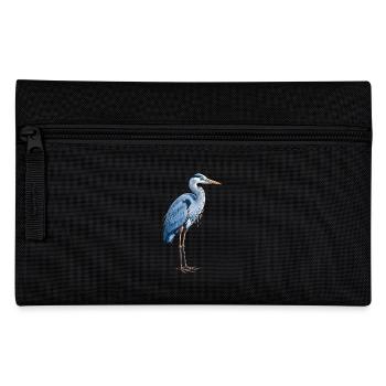 Elegant Blue Heron - Federtasche - Schwarz - Vorne