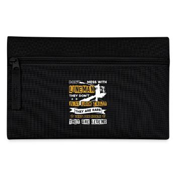 Lineman Don't Mess With Lineman - Pencil Case - black - Front