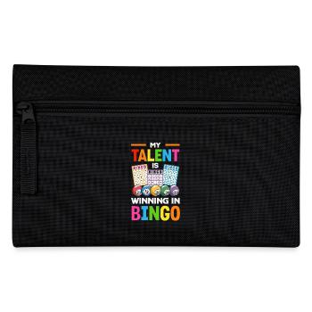 Bingo Gift for Bingo Players Lottery - Pencil Case - black - Front