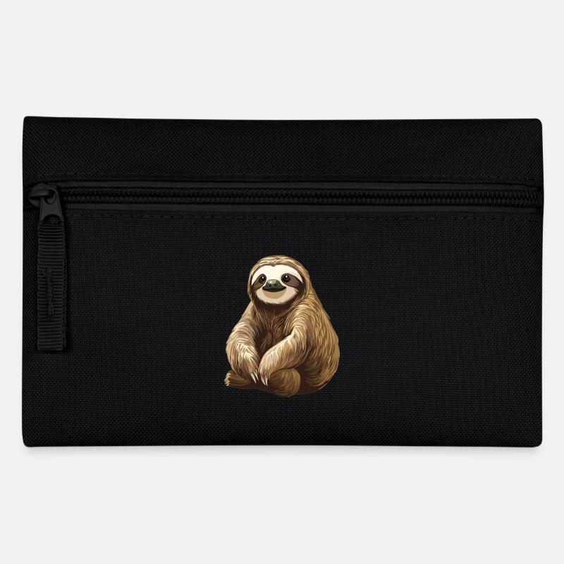 Faultiere Faultier - Federtasche - Schwarz
