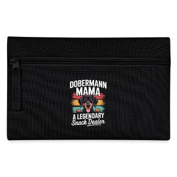 Dobermann Mama, Legendärer Snack-Dealer - Federtasche - Schwarz - Vorne