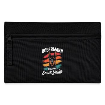 Dobermann Mama, Legendärer Snack-Dealer - Federtasche - Schwarz - Vorne