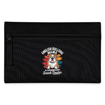 English Bulldog Mama, Legendary Snack Dealer - Pencil Case - black - Front