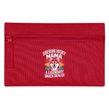 Siberian Husky Mama, Legendärer Snack-Dealer - Federtasche - Rot - Vorne