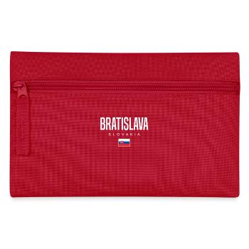 Bratislava Slowakei - Federtasche - Rot - Vorne