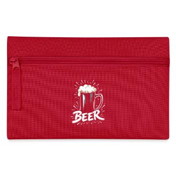 Chope à bière - Trousse - rouge - Devant