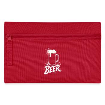 Chope à bière - Trousse - rouge - Devant
